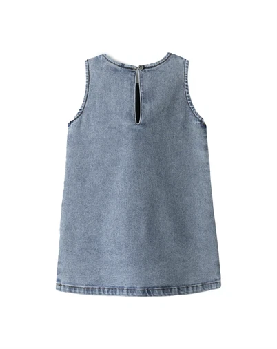 Name It - NMFAmelia Denim Kjole - Medium Blue Denim